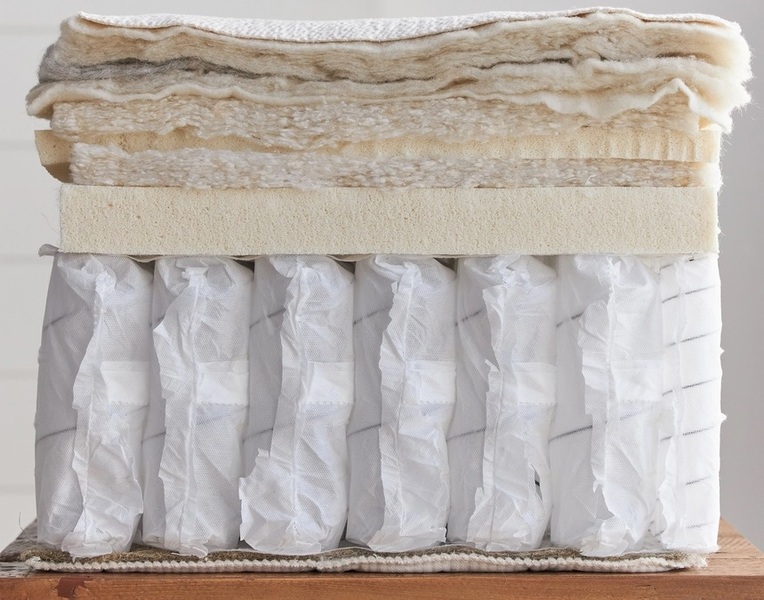 The layers of the Avocago Organic Luxury Standard mattress