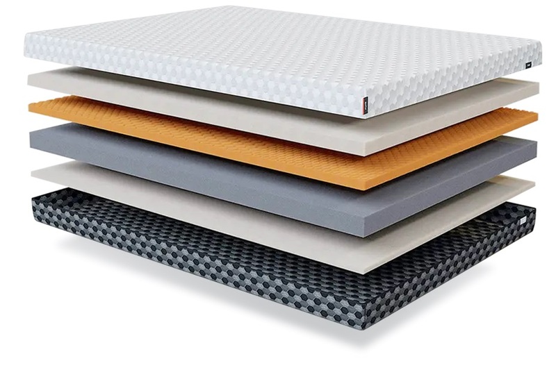 The layers of the Lyla Memory Foam mattress